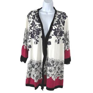 Stizzoli Cardigan Womens Size 54 Floral Lightweight Multicolored NWT CJ-2256